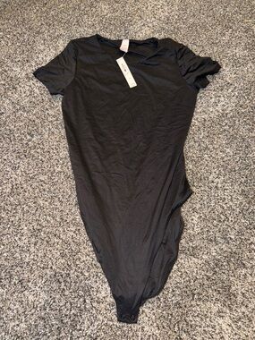 Victoria's Secret Black Short Sleeve Bodysuit